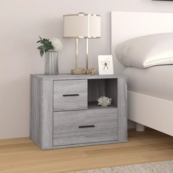 17 Stories Kaylun Manufactured Wood Bedside Table Wayfair.co.uk